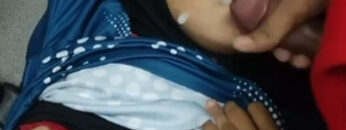 HIJAB Karyawan Sepong Crot Mulut